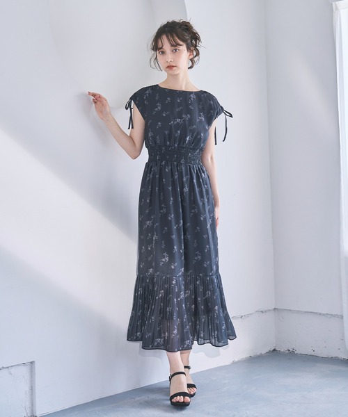 31 Sons de mode ワンピース 花柄プリントプリーツワンピース