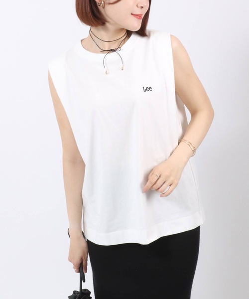 Lee（リー） tシャツ EMBROIDERY N/S TEE/ブランドロゴワンポイント