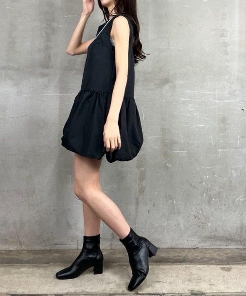 B.P.N. ブラックノースリーブミニワンピース ブラックノースリーブミニワンピース - メルカリ