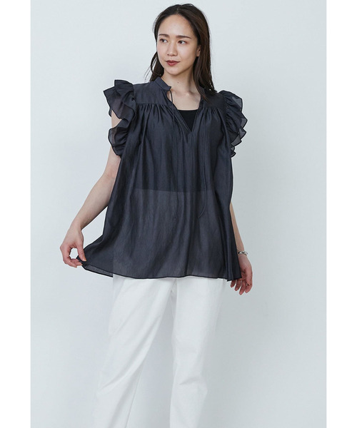 1er Arrondissement ブラウス シャツ 「WEB限定」ワッシャーサテン 