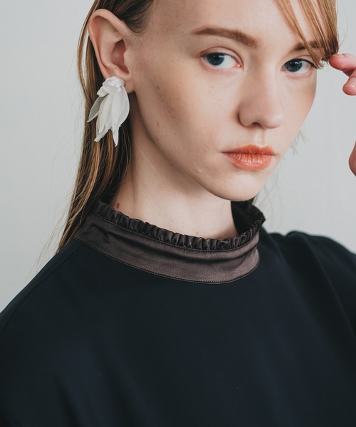 WHYTO（ホワイト） イヤリング 「WHYTO. / ホワイト」シアーリーフ