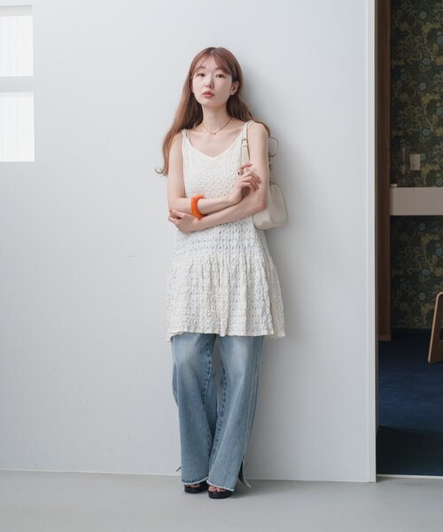 Kastane ワンピース 「WEB限定」フクレジャガードミニワンピース