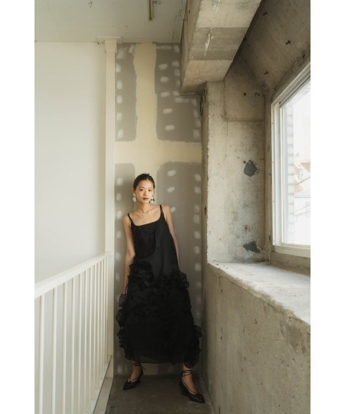 レイヤードチュールワンピース【KnuthMarf】 Knuth Marf - layered tulle one piece / レイヤード チュール