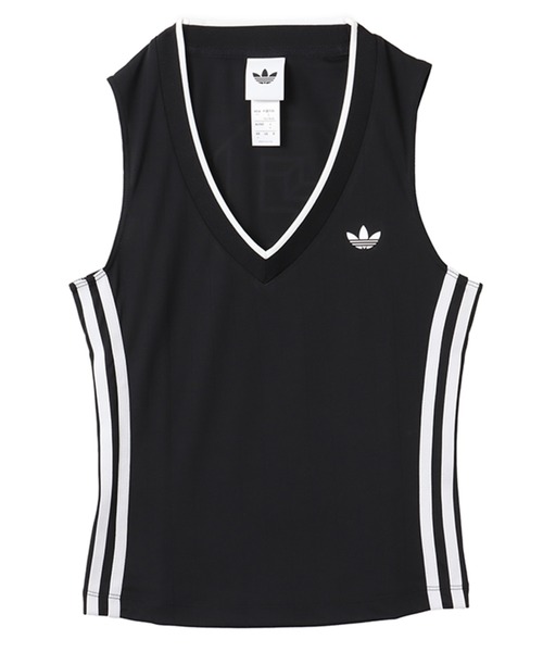 タンクトップ ノースリーブ adidas V-NECK / アディダス Vネック レディース adidas タンクトップ ノースリーブ V-NECK / アディダス Vネック