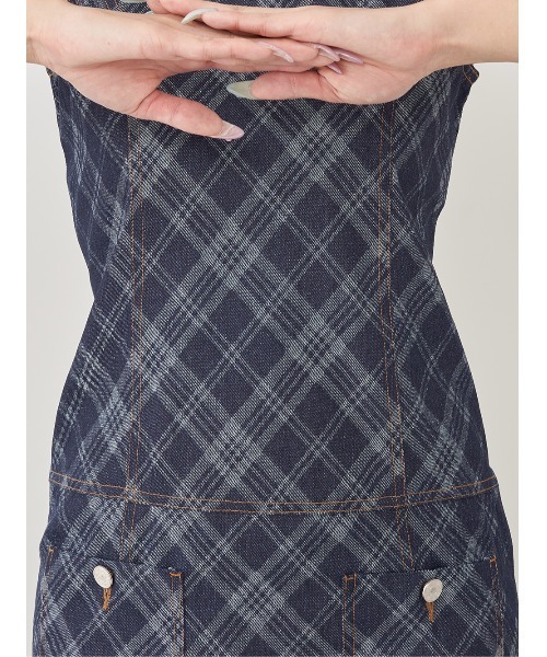 【新品】darich バイヤスチェックデニムミニワンピース バイヤスチェックデニムミニワンピース – Darich (ダーリッチ)