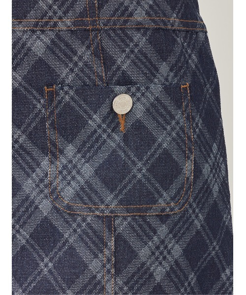 【新品】darich バイヤスチェックデニムミニワンピース Darich ワンピース バイヤスチェックデニムミニワンピース