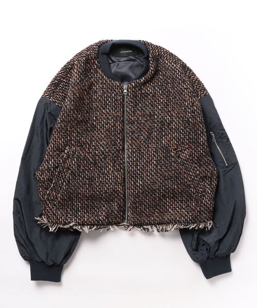 JEANASIS（ジーナシス） ジップアップブルゾン FREE オレンジ系その他