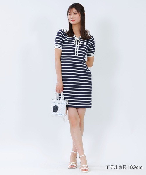 MARY QUANT セーラーカラー ワンピース マリークワント MARY QUANT バイカラーセーラー ワンピース