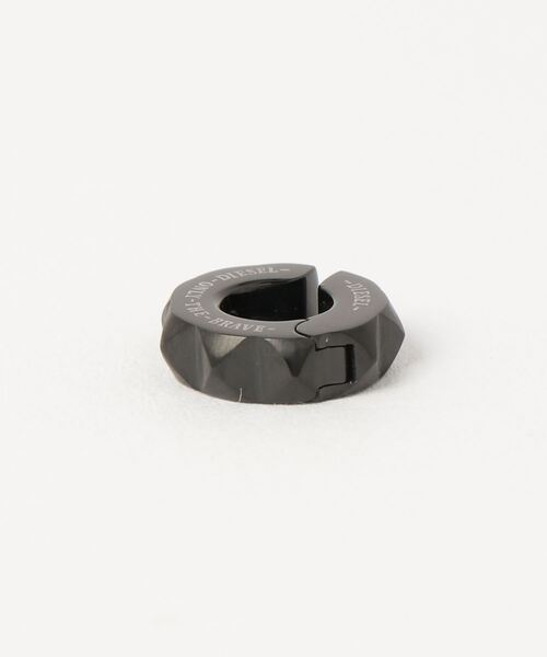 DIESEL 「DIESEL」 イヤーカフ UNI ブラック メンズ : ZOZOTOWN
