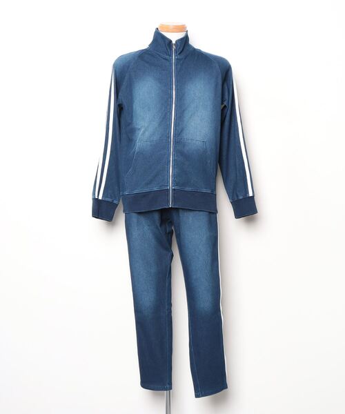BAY CREST セットアップ BAY CREST SETUP 上下2点セットアップ カットデニムサイド