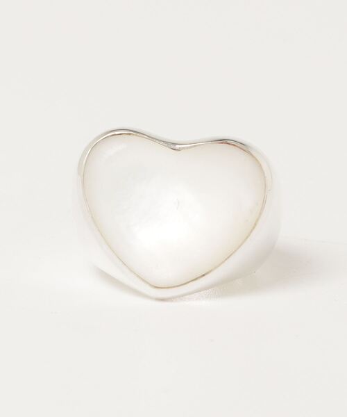 ANNIKA INEZ 指輪 リング Pearl Heart Ring， Lrg アニカ イネズ