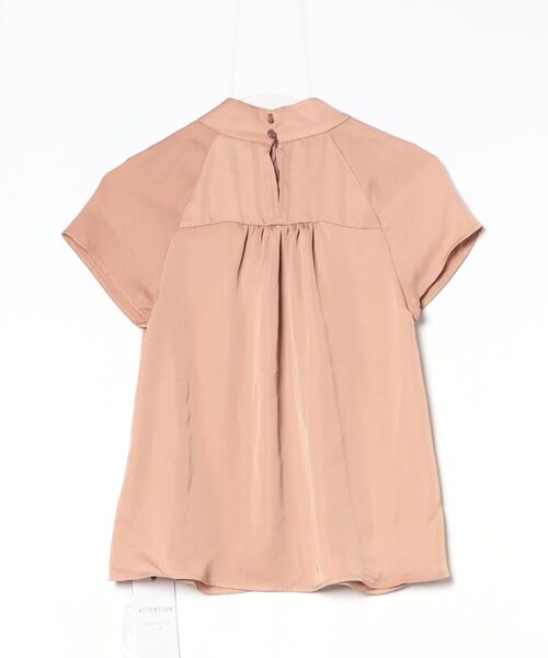 [RUIRUE BOUTIQUE]biju- короткий рукав блуза S бежевый женский 