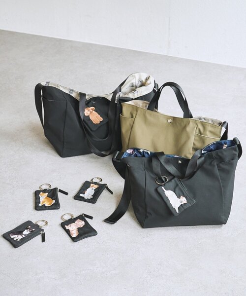 BEARDSLEY（ビアズリー） トートバッグ DogプリントBAG レディース