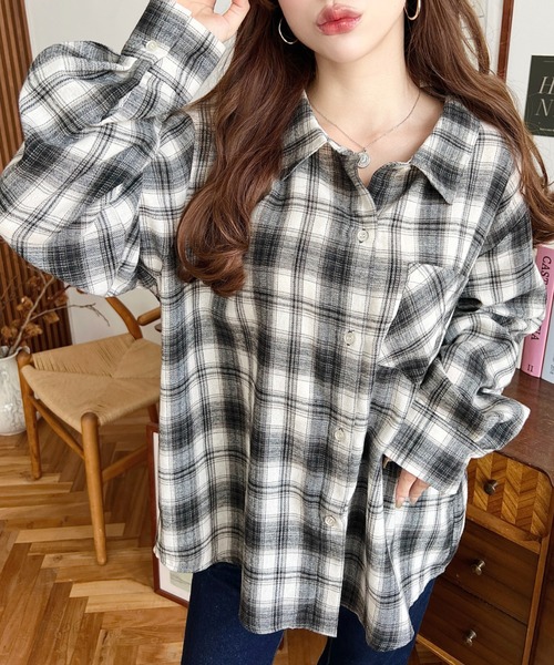 ◆muucho様ご確認◆JGs3点 moment+ ブラウス シャツ マルチウェイ長袖ルーズチェックシャツ