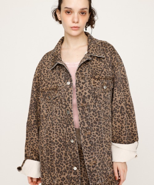 SLY デニムジャケット gジャン 「2025AW」LEOPARD 4XL DENIM JK