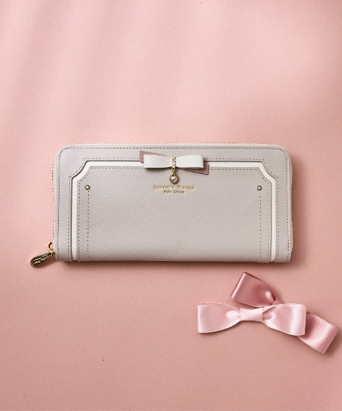サマンサ♡プチチョイス　リボン長財布 Samantha Thavasa Petit Choice 財布 バイカラーリボン 長財布