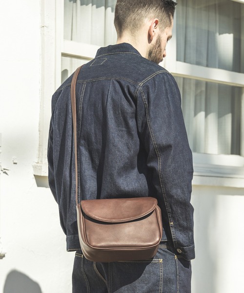 MR. OLIVE ブラウン ショルダーバッグ MR.OLIVE ショルダーバッグ MR.OLIVE/ミスターオリーブ IMPERMA