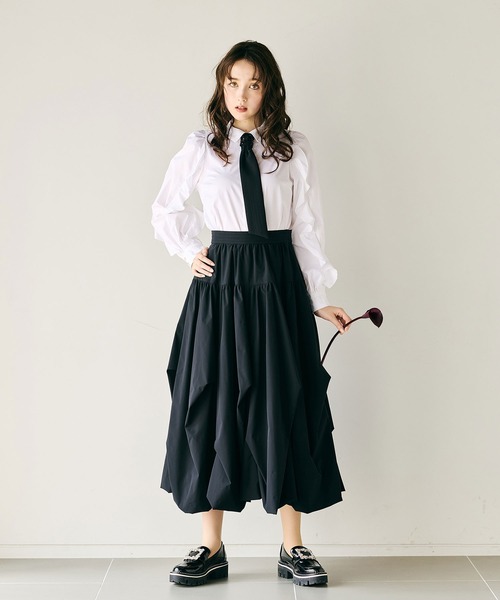 スカート タックバルーンスカートの画像
