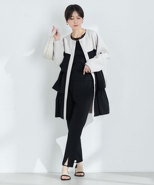 NOLLEY'S 「NOLLEY'S」 ノーカラーコート FREE ブラック レディース