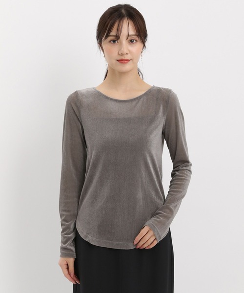 Andemiu（アンデミュウ） tシャツ メッシュベロアトップス589856