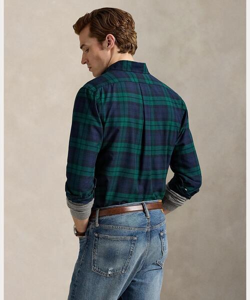 近代タグ ラルフローレン オックスフォードシャツ 総刺繍 チェックシャツ POLO RALPH LAUREN（ポロ・ラルフローレン） ラルフローレン RALPH