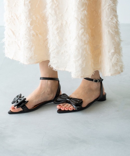 「menue」 フラットサンダル SS シルバー レディース_画像7