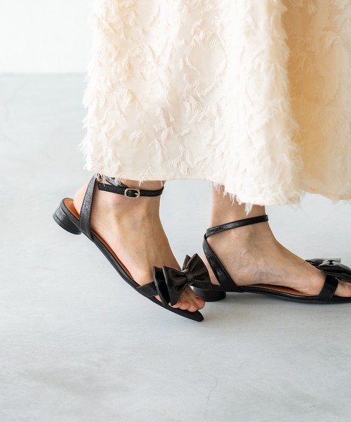「menue」 フラットサンダル SS シルバー レディース_画像9