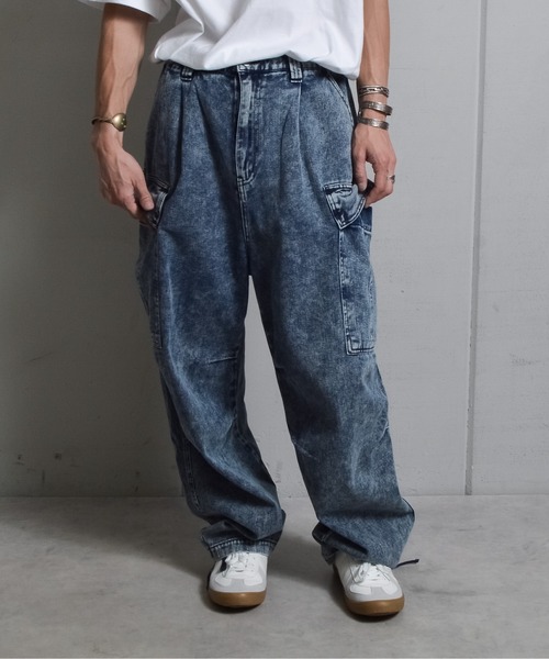 DOUBLE STEAL（ダブルスティール） カーゴパンツ ケミカルイージー