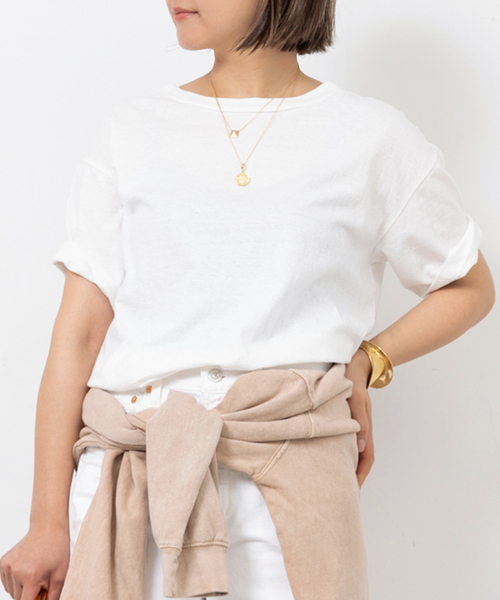 「Deuxieme Classe」 半袖Tシャツ - ベージュ レディース_画像3