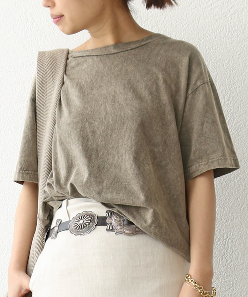 「Deuxieme Classe」 半袖Tシャツ - ベージュ レディース_画像4