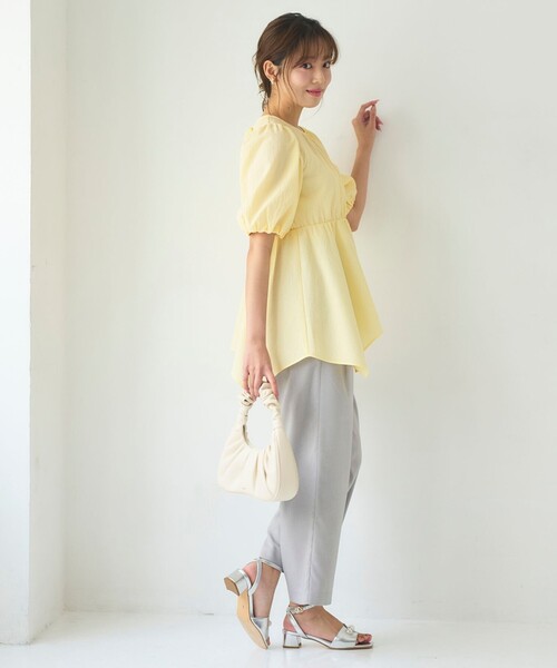 「Feroux」 半袖ブラウス F ネイビー レディース_画像8