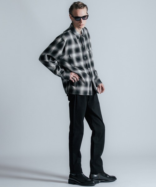 THE CRIMIE チェックネルシャツ CRIMIE（クライミー） シャツ OMBRE CHECK SHIRT メンズ : ZOZOTOWN