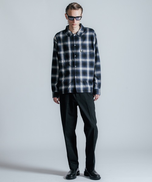 CRIMIE（クライミー） シャツ OMBRE CHECK SHIRT メンズ : ZOZOTOWN