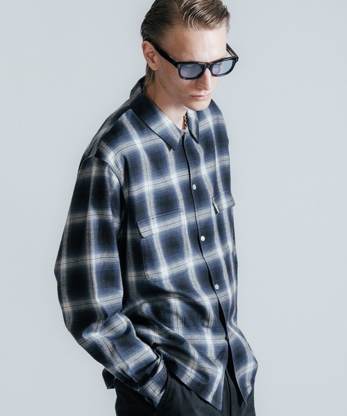 CRIMIE（クライミー） シャツ OMBRE CHECK SHIRT メンズ : ZOZOTOWN
