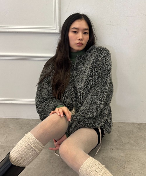 FUULLY STUDIO コート アウター ファーニットショートコート 