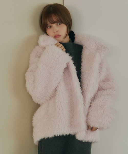 Lepus Fae ブルゾン アウター プードルボアブルゾン レディース