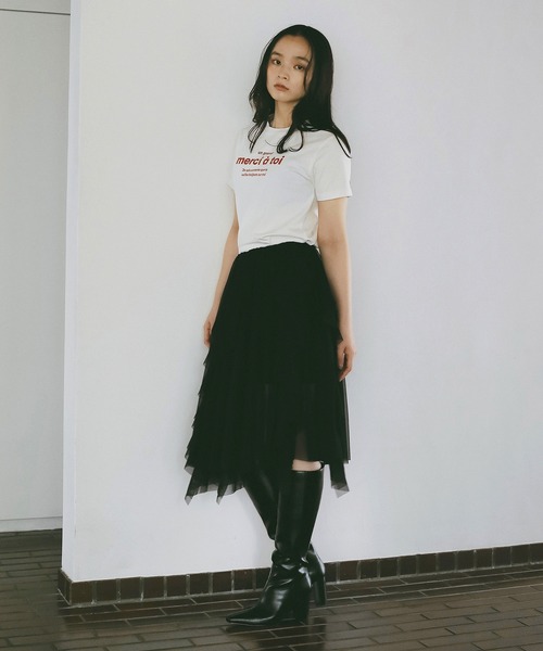 「EIMY ISTOIRE」 半袖Tシャツ F ラベンダー レディース_画像9