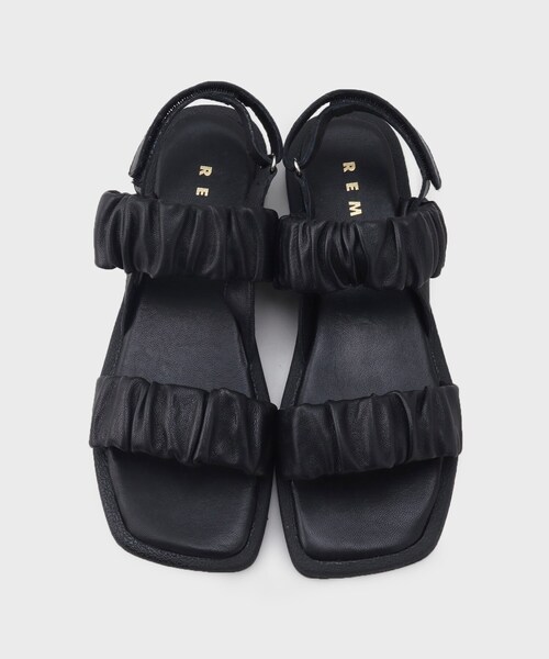 「GALLEST」 フラットサンダル 38 ブラック レディース_画像6