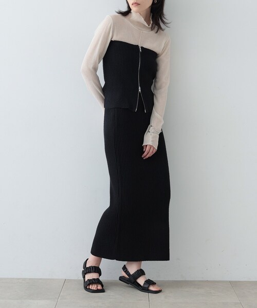 「GALLEST」 フラットサンダル 38 ブラック レディース_画像9