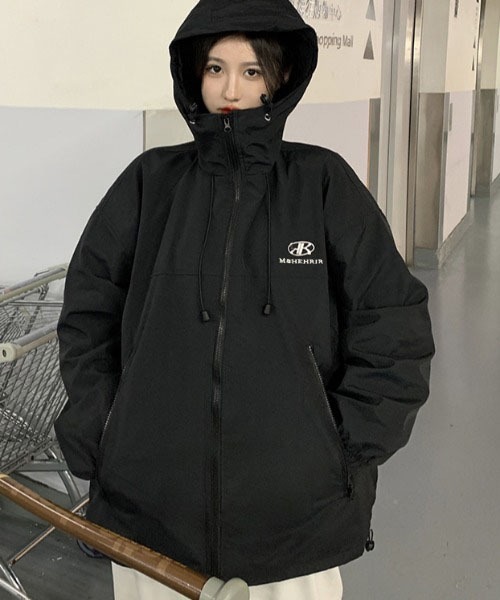 dream in the cradle」 マウンテンパーカー FREE ブラック レディース