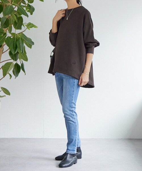 ビアズリー　スウェットトレーナー BEARDSLEY（ビアズリー） tシャツ 刺繍入り裏ボアトレーナー