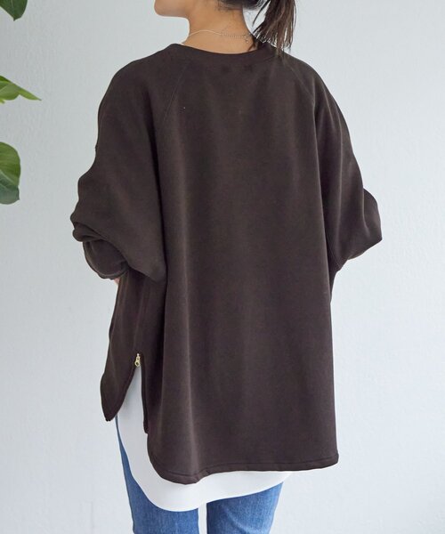 BEARDSLEY（ビアズリー） tシャツ 刺繍入り裏ボアトレーナー