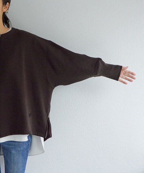 BEARDSLEY（ビアズリー） tシャツ 刺繍入り裏ボアトレーナー