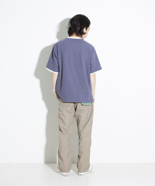 「GLOSTER」 半袖Tシャツ L ライトグレー メンズ_画像3