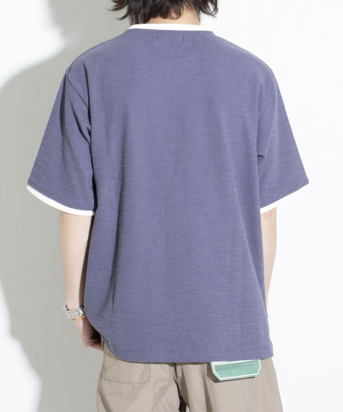 「GLOSTER」 半袖Tシャツ L ライトグレー メンズ_画像6