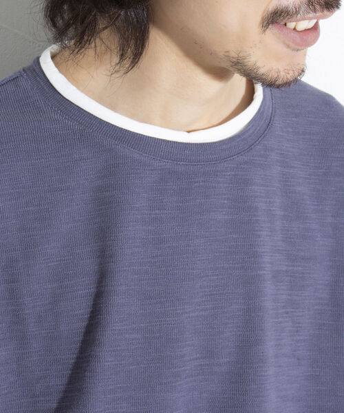 「GLOSTER」 半袖Tシャツ L ライトグレー メンズ_画像9