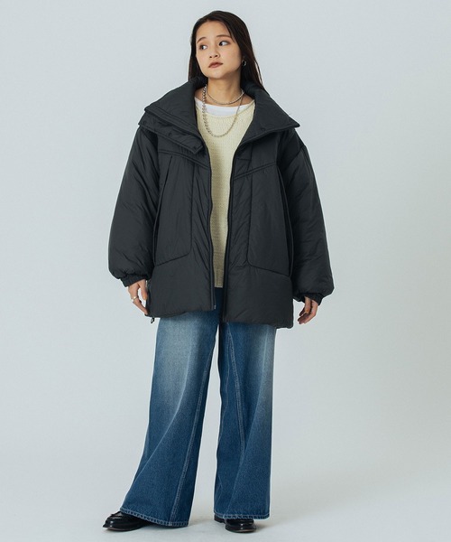 ROSE BUD（ローズバッド） コート アウター STAND COLLAR PADDED