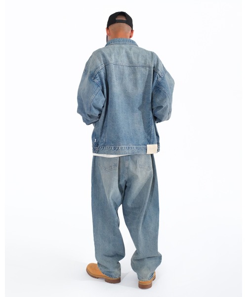 KEBOZ（ケボズ） デニムジャケット gジャン DAMAGED DENIM JACKET