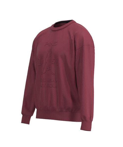 PING セーター防寒ＬＬサイズ PING（ピン） セーター ニット 「PING APPAREL」エンボス加工ウール