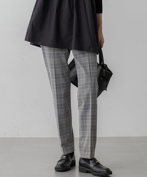 23区（ニジュウサンク） パンツ ウォームストレッチ チェック